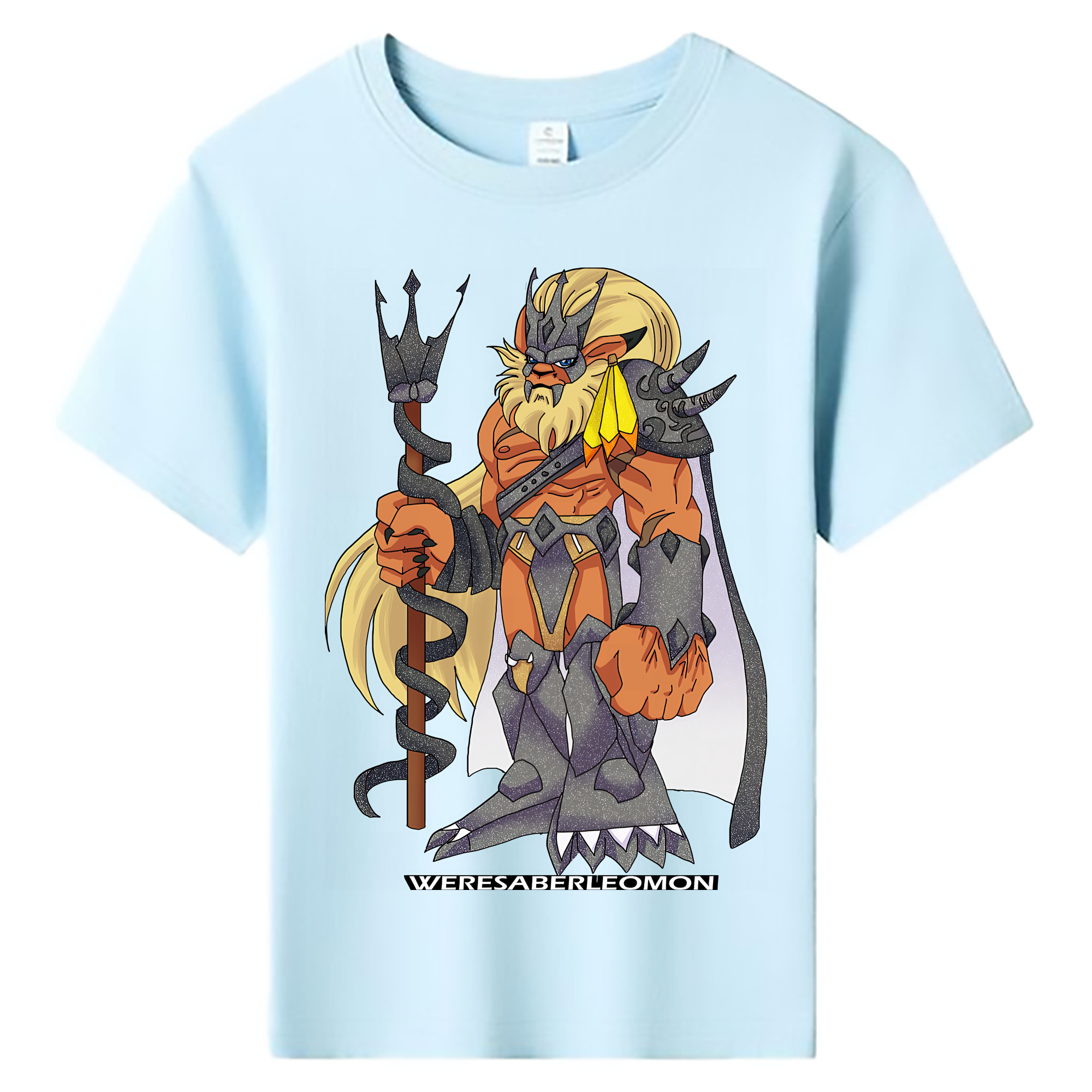 （画像用） Digimon デジタルモンスター/デジモン 綿100％キッズTシャツ（フロントプリント）